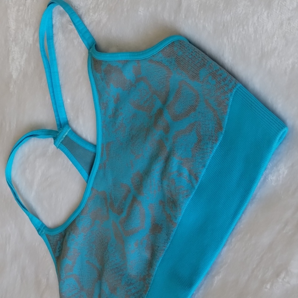 Bombshell NWOT Snakeskin Seamless Blue Grey L/XL - Picture 7 of 13